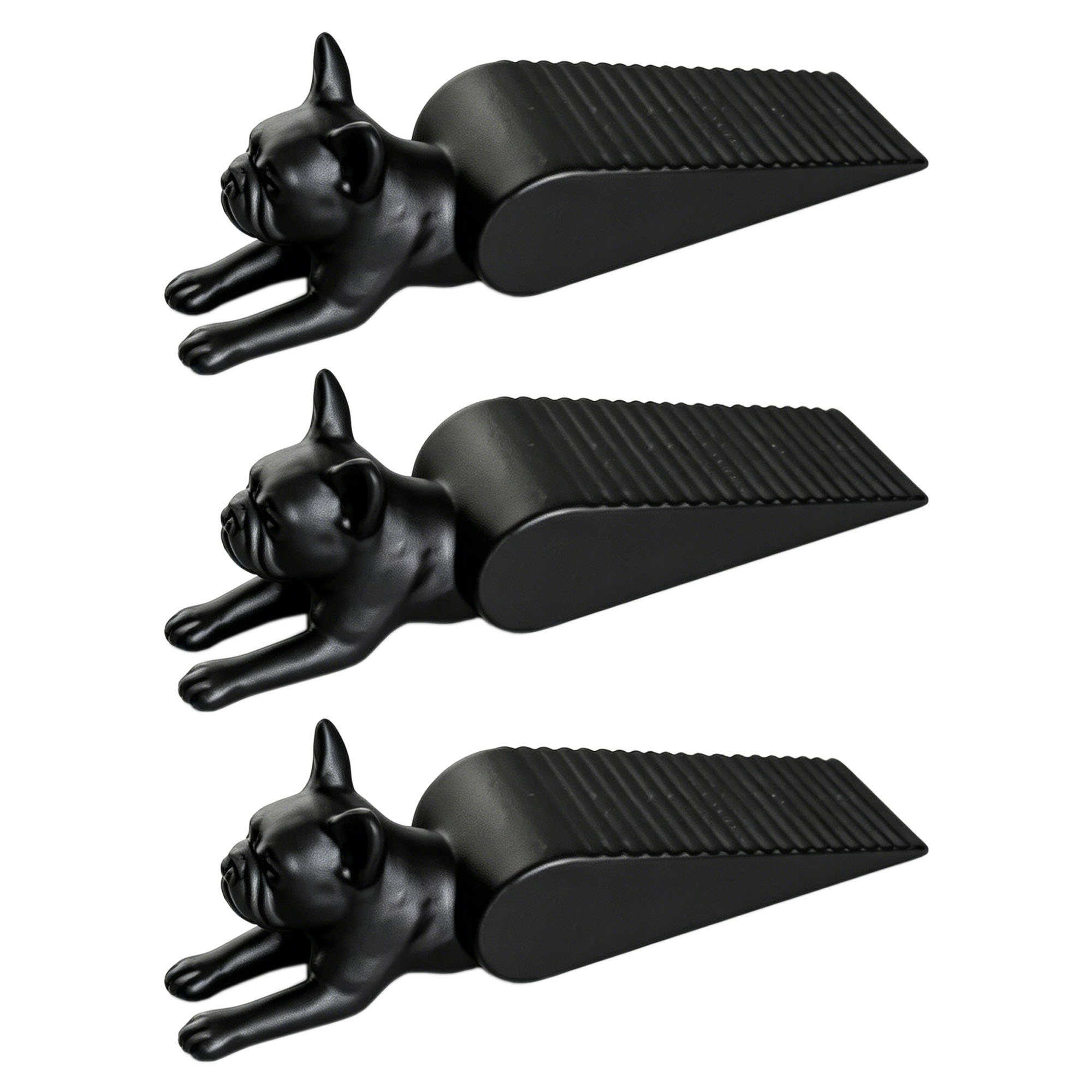 TEMU Set da 3 fermaporte a forma di cane 3D . Con vivace modellazione stereo di cucciolo, questi divertenti cunei per porta dotati di una resistente