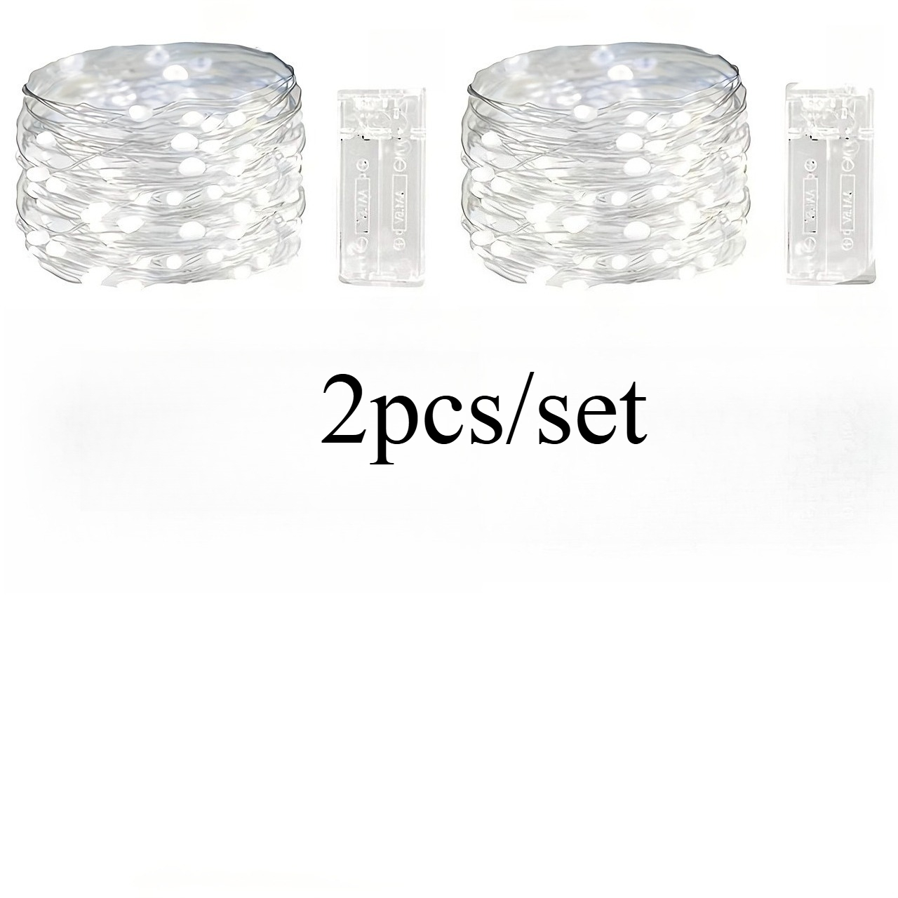 TEMU 2pcs/Set 1M 10LED Guirlande Lumineuse Blanche, Décoration Boîte Cadeau, Fête d'Anniversaire, Guirlande Lumineuse Flexible, de , Guirlandes