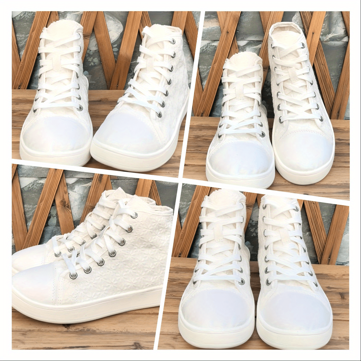 Sneakers, Women's High-Top Lace Skate Shoes with 2D Print - Premium Series, Fashionable and Design. Simple yet Elegant Style That Is Lightweight, Comfortable, Breathable, Moisture-wicking; Essential for Students During Back-to-school Season or