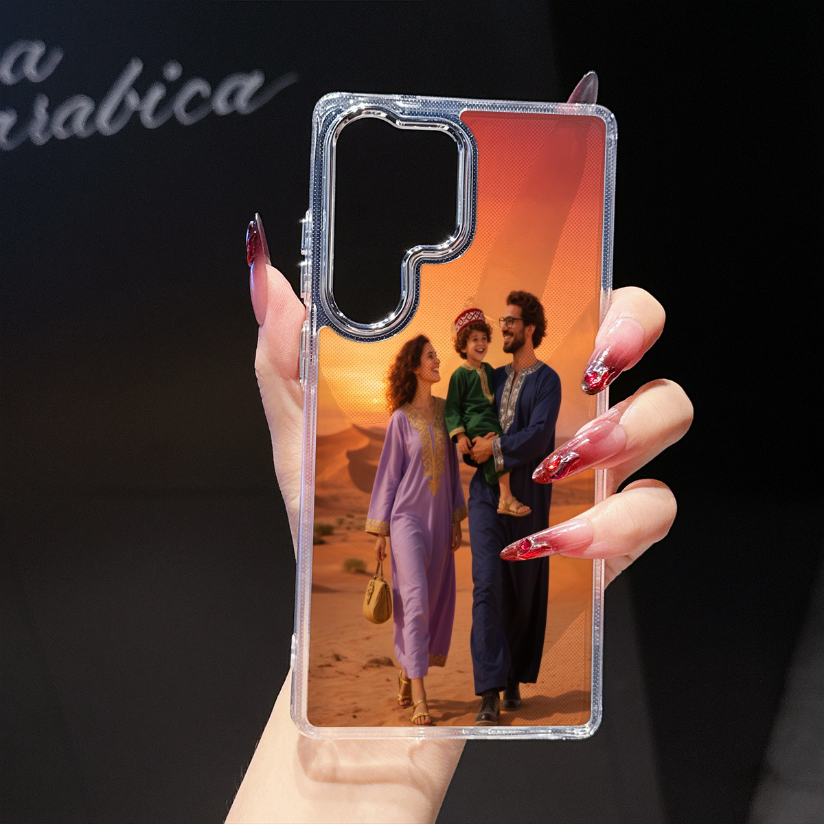 E-shop Handyhülle: 1 personalisierte Handyhülle, auffällige Hülle, TPU-Material, besonderes Geschenk mit galvanisiertem Linsenrahmen, weiche Hülle
