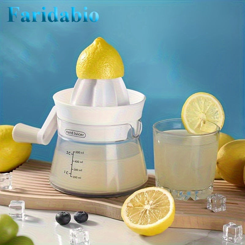 「てむ」 portable manual citrus juicer transparent abs handheld - Temu