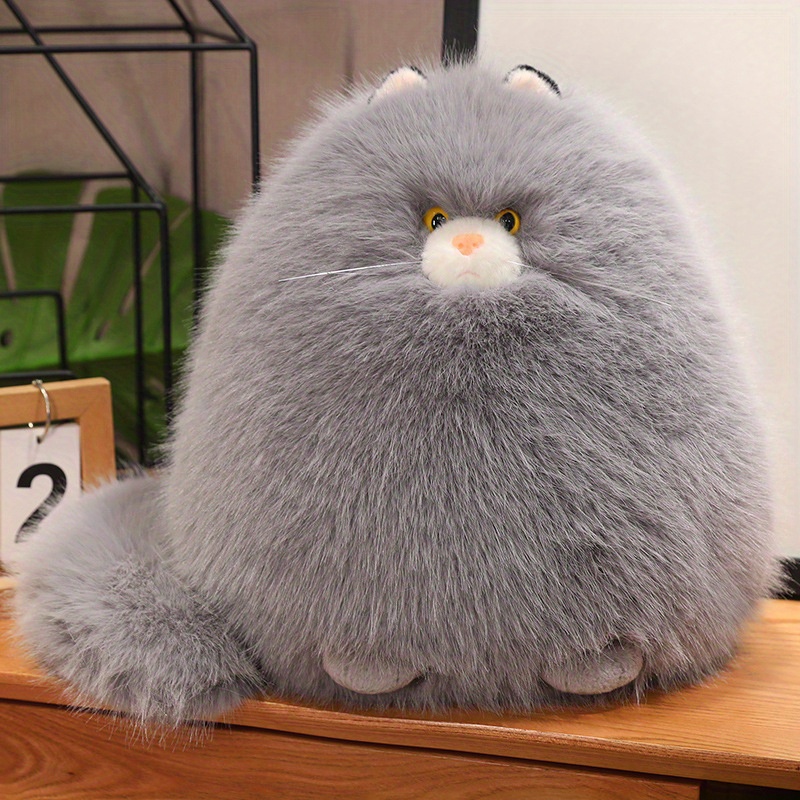 TEMU Popular Plush Pillows, Cat Room Decorations, Long Haired Pillows To Sleeping Pillows, Soothing Cat Grooming Gifts, Birthday Christmas Gifts,