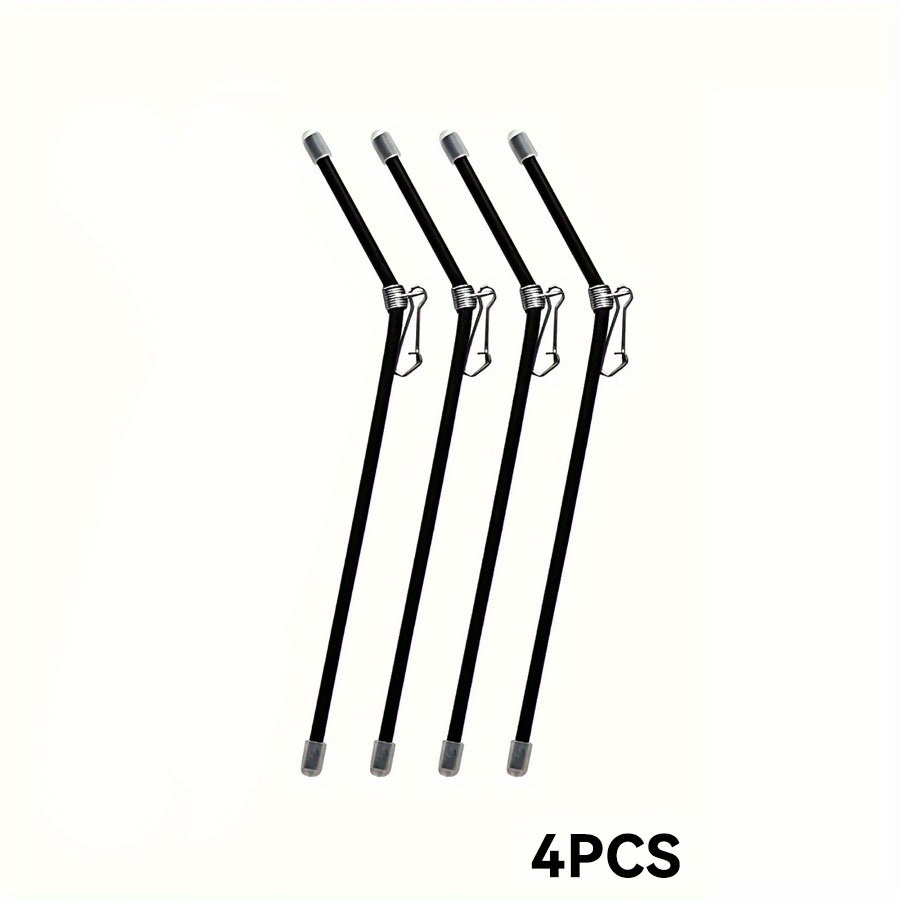 E-shop 4/8 Stück Anti-Tangle Drehverschluss Schnapp Set, Universal Angelschnurverbinder, Robustes ABS, Schwarz, mit Leucht-Effekt, für Alle Angler -