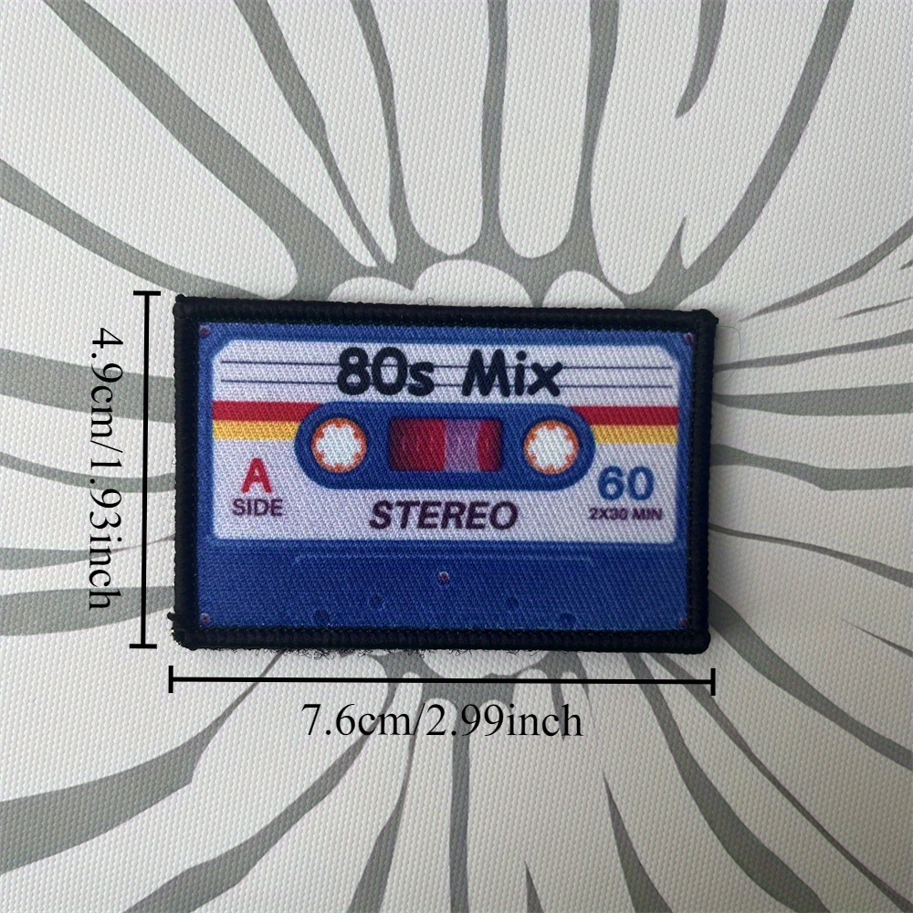 Tactical Patches Featuring 80s Designs For Clothing, Backpacks, And Stickers, Printed With Backing
