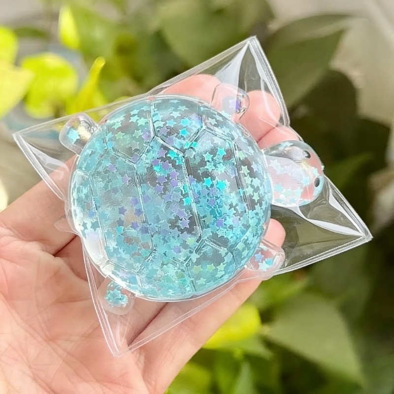 Shiny Squishy Turtle Toy, Quick Rebound