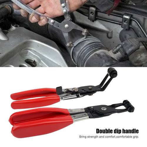 2pcs hose clamp pliers repair tool hose clamp pliers and swivel flat band for removal and installation of ring type or flat band hose clamps