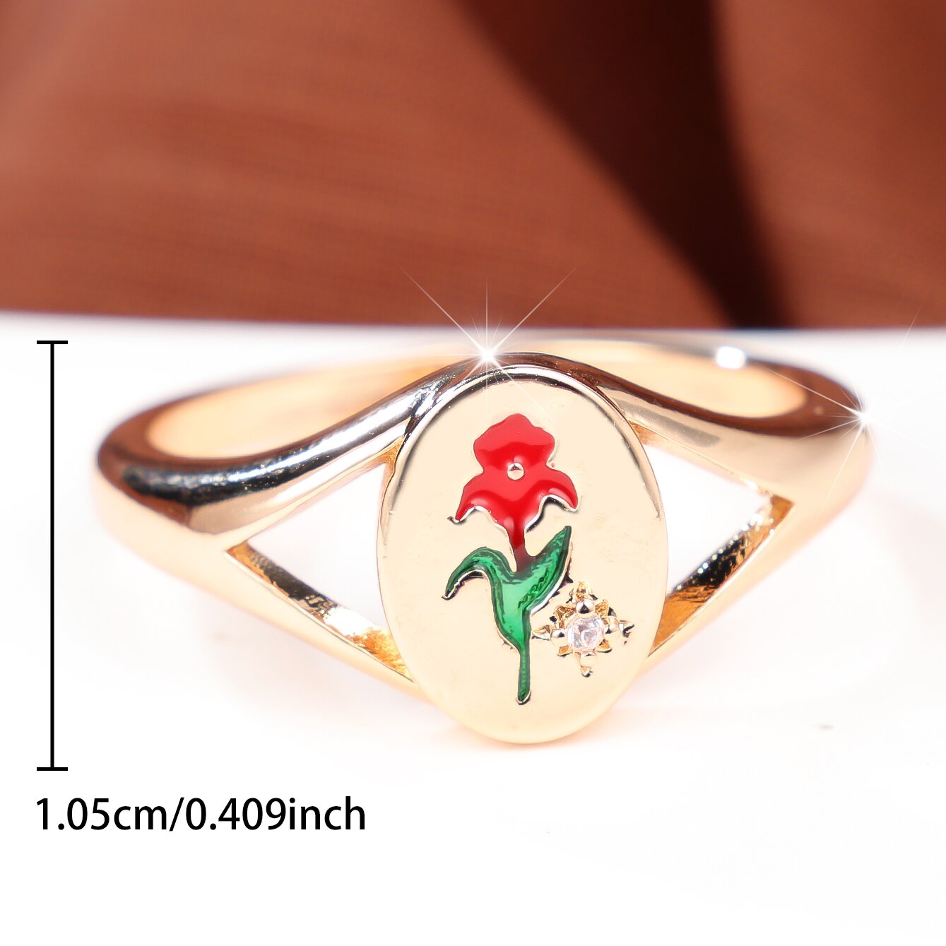 Women's Floral Pattern Hollow Design Ring