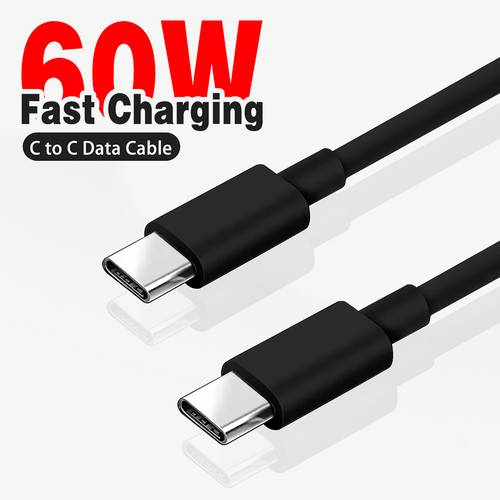 item picture for iphone 17 type c to type c fast charger cord 60w usb c to c fast charging cable compatible for iphone 17 16 pro 15 pro max 15 plus ipad 5 macbook samsung galaxy s25 s24 s23 ultra