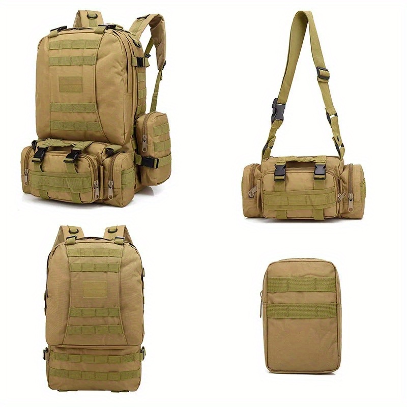 Men's Large Capacity 55L Outdoor Backpack for Hiking