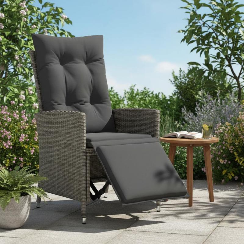 Image of Outdoor Chair Suitable For Patios, Sturdy Frame, Space-saving Design, Garden Furniture.