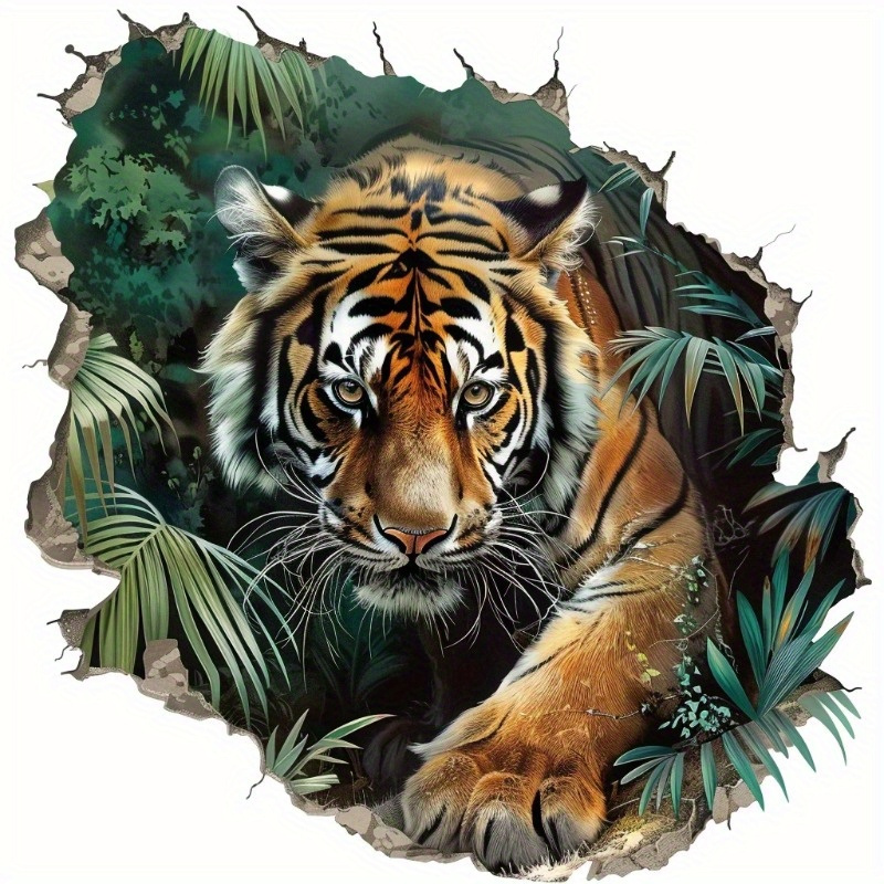 Sticker Close-up van de Sumatraanse tijger in Middag Sunshine