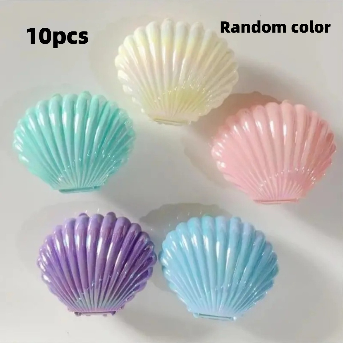 TEMU 10 stuks Oceaan Thema Zeemeermin Schelp Geschenkdozen | Pastel Iridescent Kleuren, Zeeschelp Design Voor Bruiloften, Verjaardagen, Feesten,