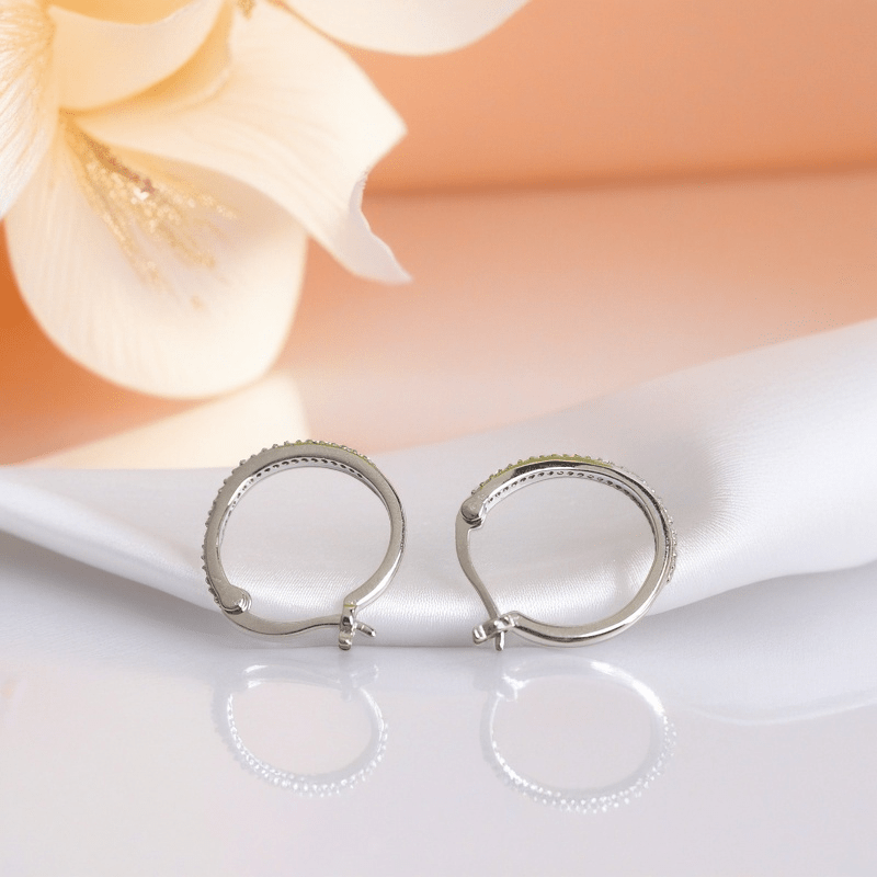 2.07G Moissanite Link Earrings, S925 Silver, Unisex