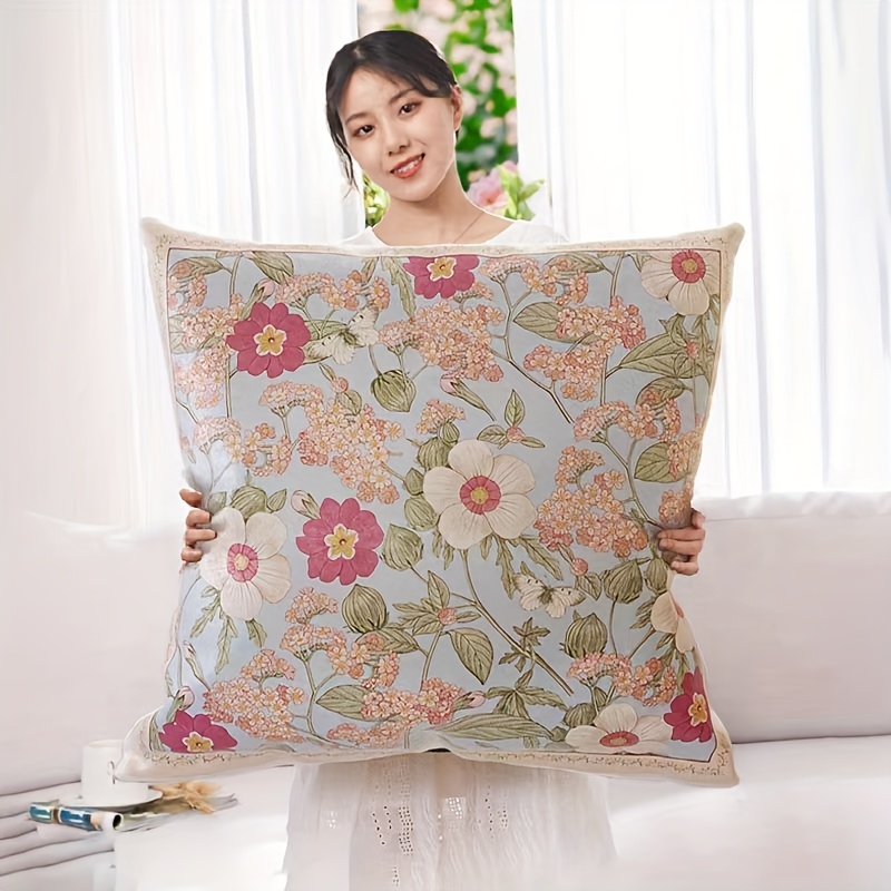 TEMU Set Of 2 European Style Double-sided Printed Oversized Cushions. Digital Printing. Zipper Closure. Pillow Inserts Not Included