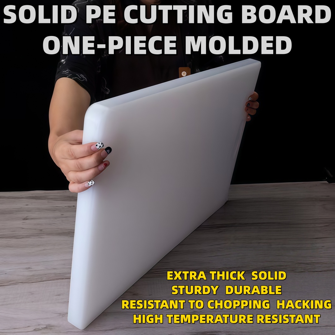 17 7 inch large thickened pe chopping board is a solid non slip option durable for heavy chopping easy to   no residue suitable for meat vegetables and fruits and a must have for modern kitchens ideal for   home and restaurant use