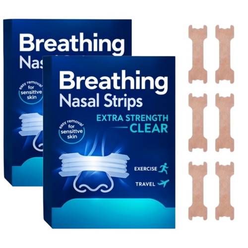 200 Count Sports Nose Strips(2 Box Set)- Premium High-Quality Breathable Material, Durable Nasal Strips for Running& Gym, Skin-Friendly Comfortable Design for Daily Fitness