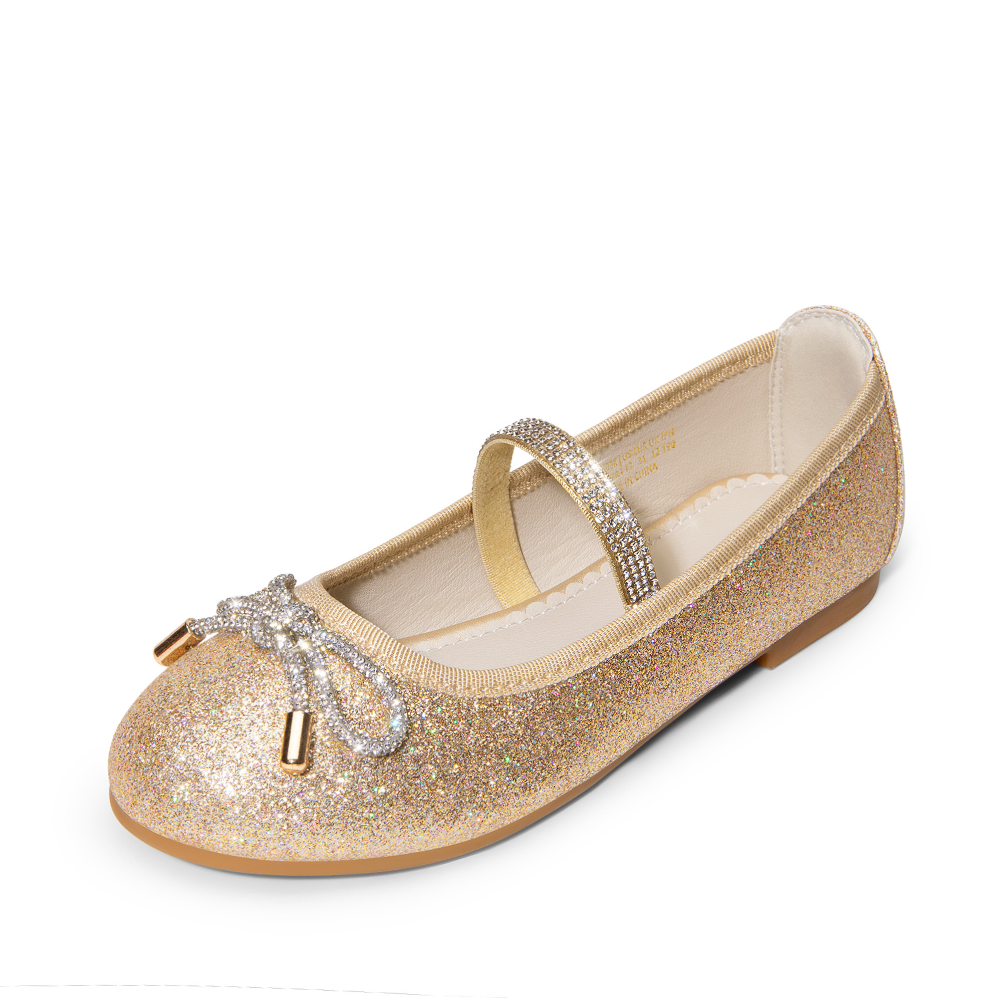 Girls Flats Sparkle Princess Shoes For Birthday Party Wedding Performance Prom
