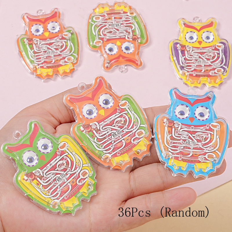 TEMU 36pcs Owl Maze Toys, Children's Educational And Competitive Toys, Novelty Toys, Birthday And Holiday Gifts, PiÃ±atas, Christmas And New Year's
