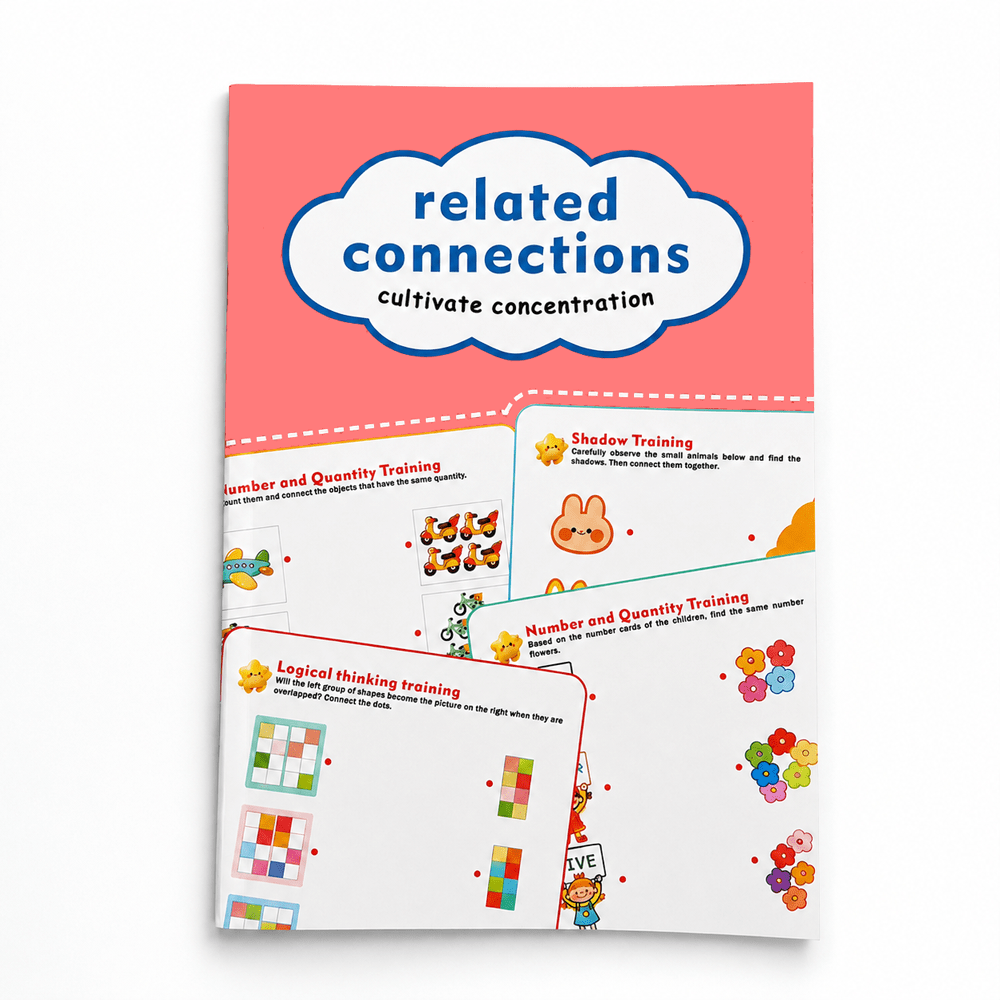 Image of 32-page Children's Matching And Connecting Activity Workbook: Number And Matching, Shading Matching, And Shape Training Exercises, An Cognitive Book To Young Children's Attention