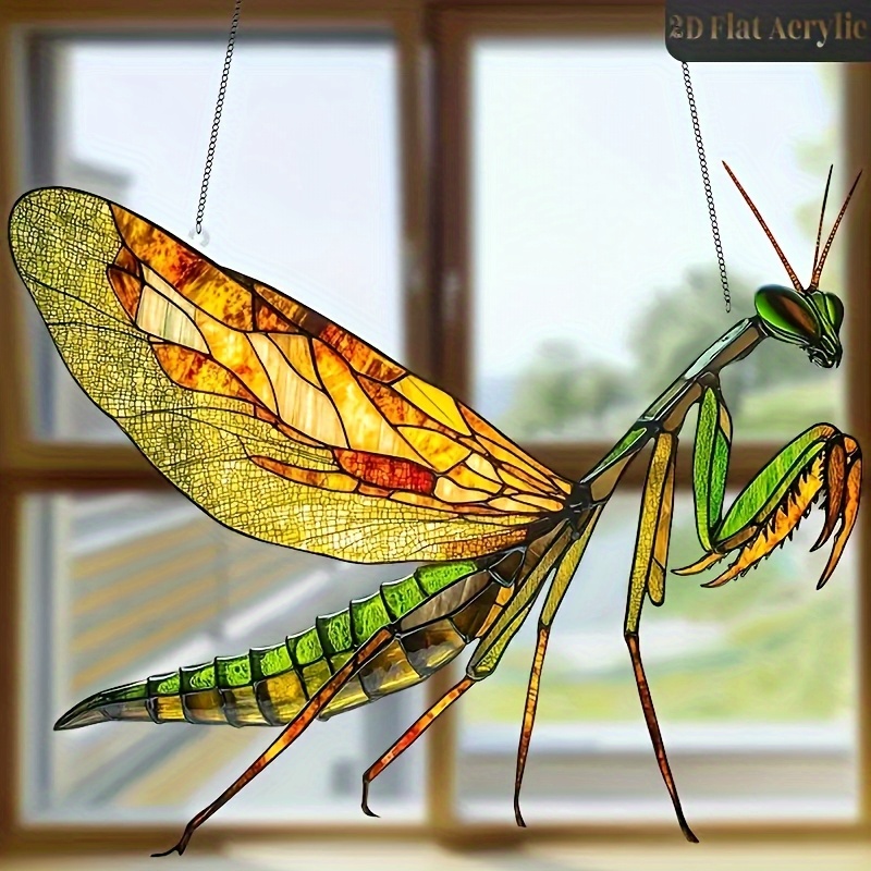 TEMU 2d Flat, 2d Flat Printed Shrimp Ornament, Acrylic Suncatcher, Suitable For Christmas, Valentine's Day, New Year, And 's Day Gifts, Vibrant