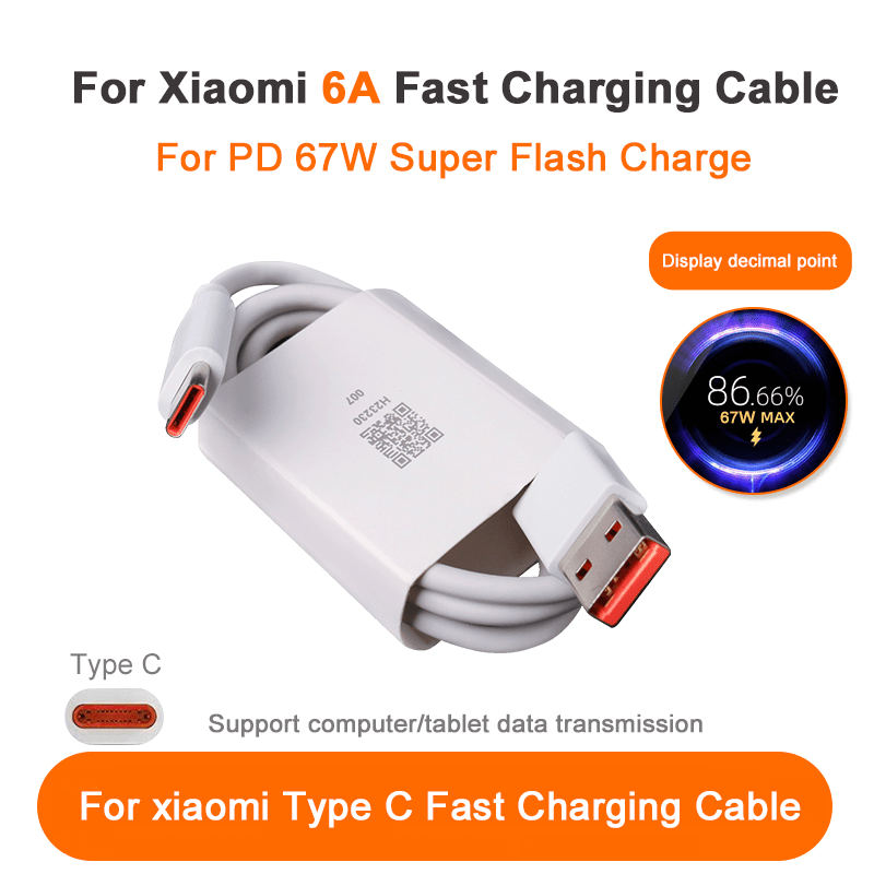 Fast Charging Redmi Note Pro Charging Cable Pd Xiaomi 15 Pro Usb A