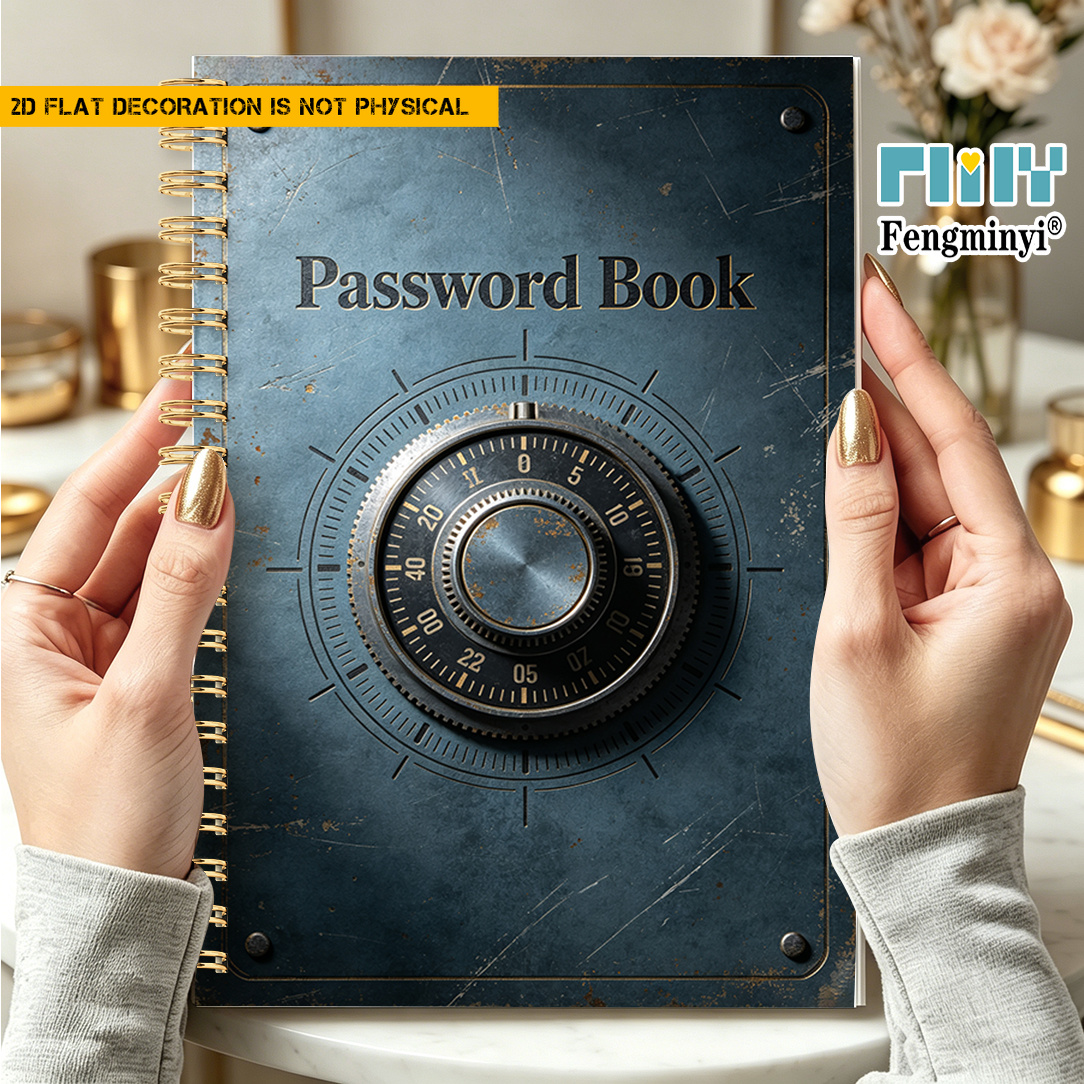 TEMU 1pc Spiral Notebook With Spinner Binding & Password - Spiral Bound Code Book Suitable For Recording , Phone Numbers, Schedules, Address Pages,