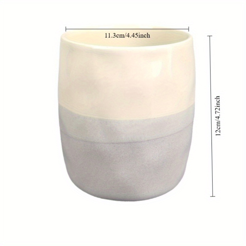 Porte-ustensiles Cuisine Porte-ustensiles En Céramique, égouttoir à Couverts, Pot à Ustensiles De Cuisine Vintage Peint à La Main For Comptoir, Support De Séchage For Ustensiles De Cuisine Avec Platea