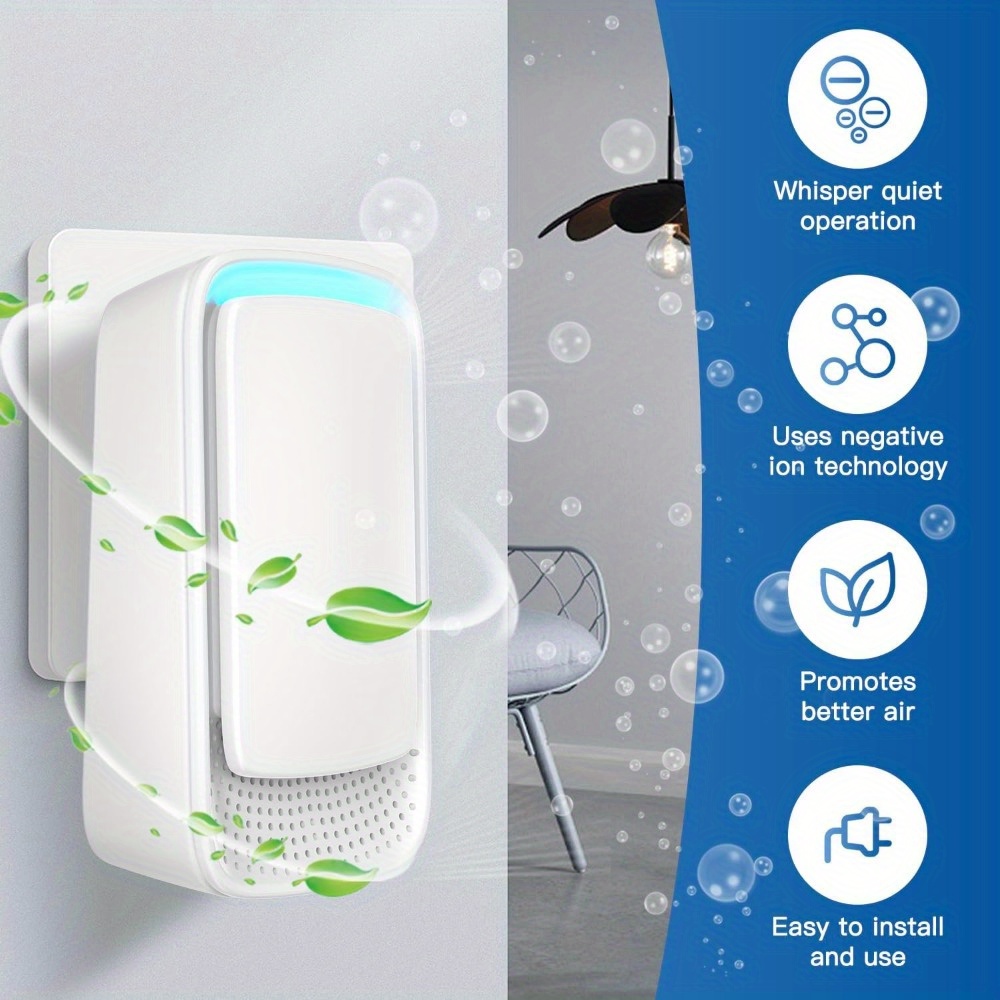 2/6pcs Plug-In Air Purifier for Home - Portable Ionic Air Cleaner,... product image 7
