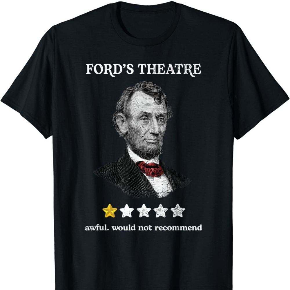 

Fashionable Ford's Theatre Graphic Tee - Soft Pure Cotton, Comfortable Casual Wear, , High-quality Short Sleeve, Breathable, , Stylish For Wear