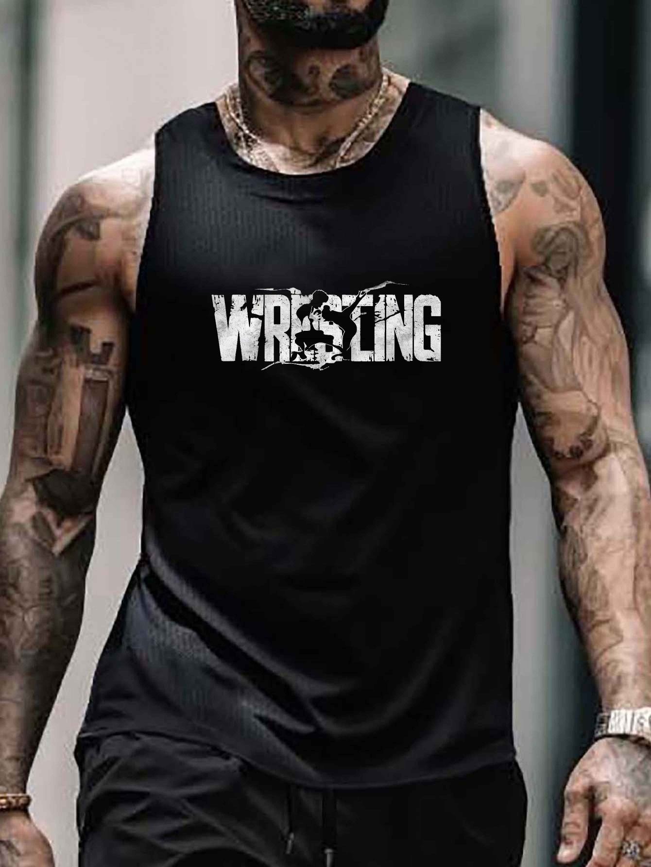 سترة رجالية بحجم قياسي بتصميم ديناميكي من wrestling