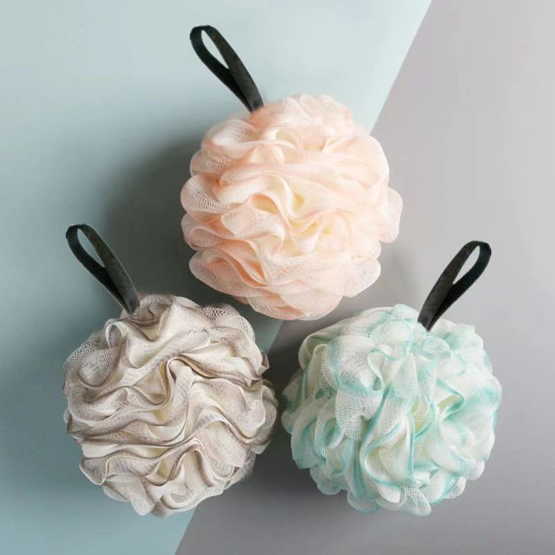 1/3pcs Gradient Bath Sponge Set with Dual-Use Foaming Loofah