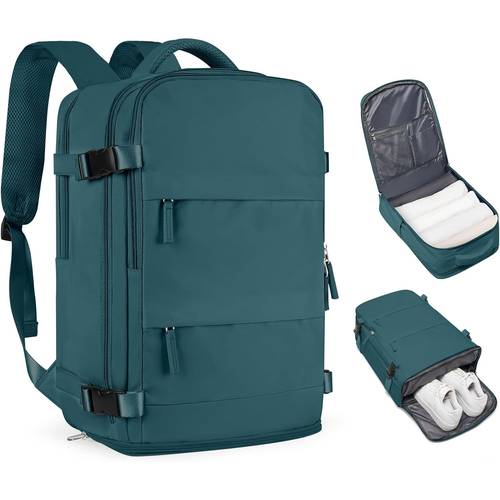 coofay large travel backpack carry on flight approved travel bag carry on backpack for airplanes personal item bag 18x14x8 inches travel bag traveling backpack for women men