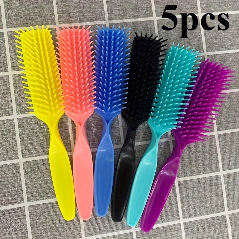 TEMU Set di spazzole per capelli resistenti a | Massaggiatore stile salone e impugnatura ergonomica | per bisogni di styling frequenti | Kit