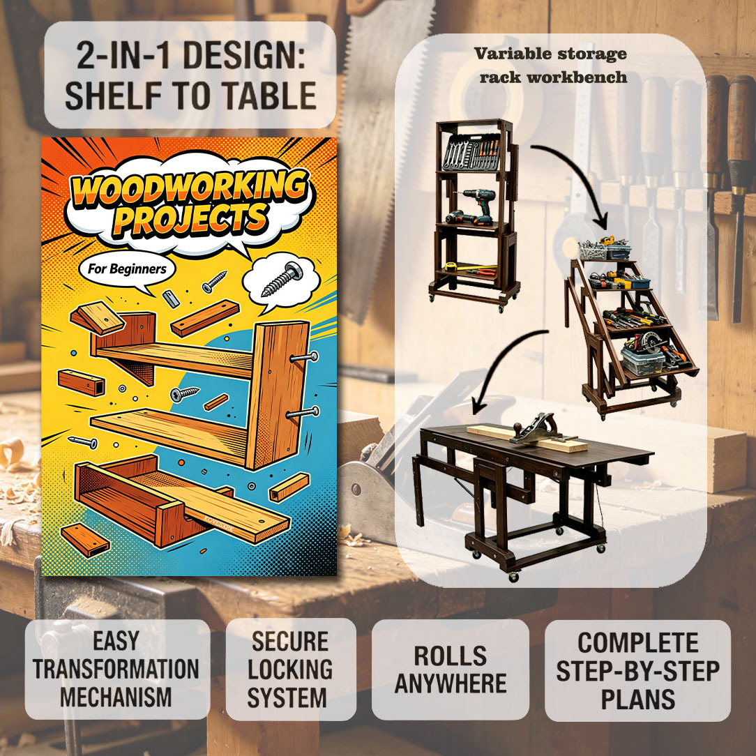 TEMU 1pc | Mobile Workbench Creation Guide | 5.5×8.3 Inches | Solve Small Problems | Upgrade | Kovesxrk