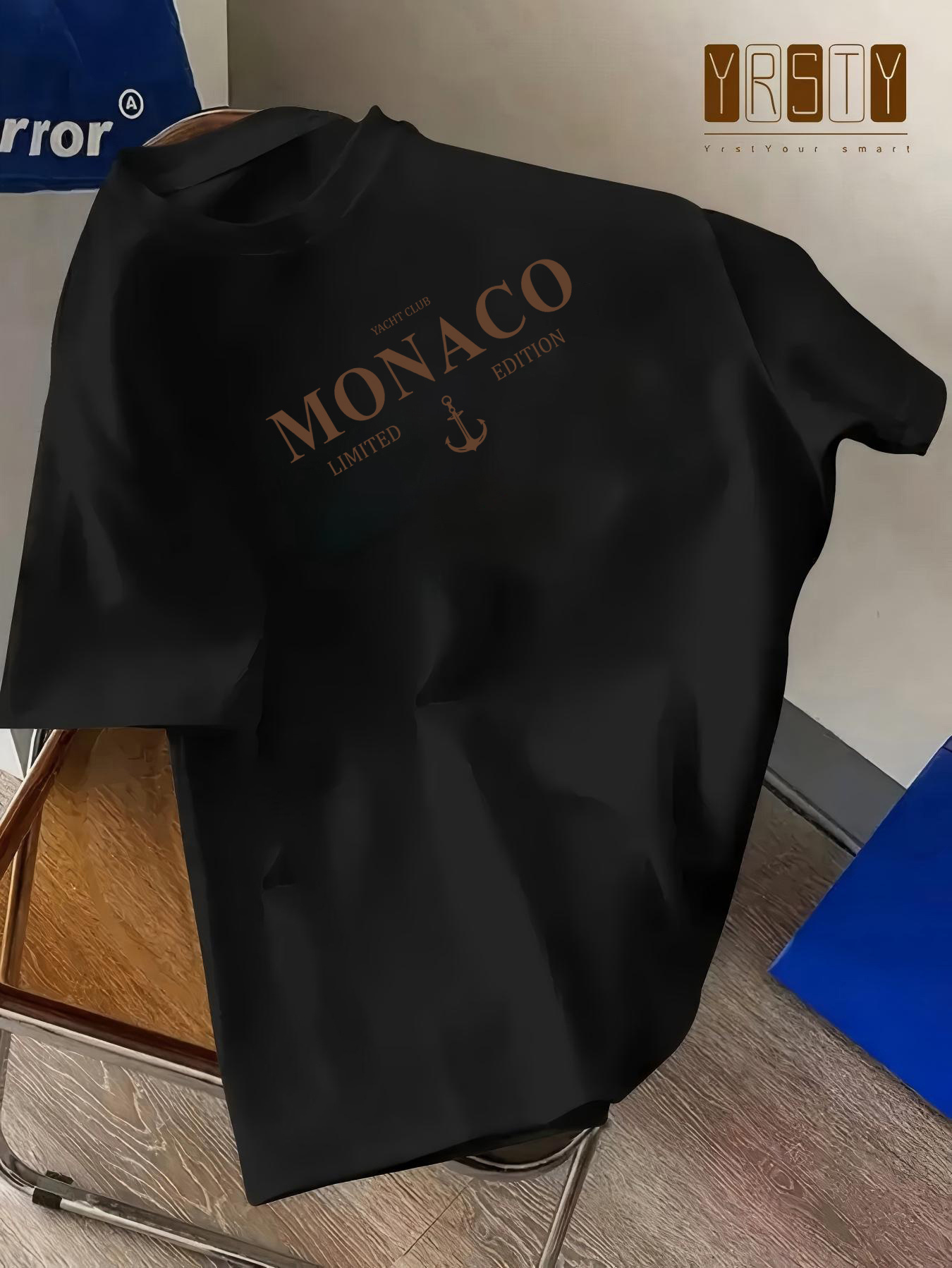 TM471 Tricou pentru bărbați 100% bumbac cu imprimeu simplu cu litere, mânecă scurtă, confortabil și respirabil pentru timp liber, măiestrie de înaltă calitate cu trei ace și cusătură grea