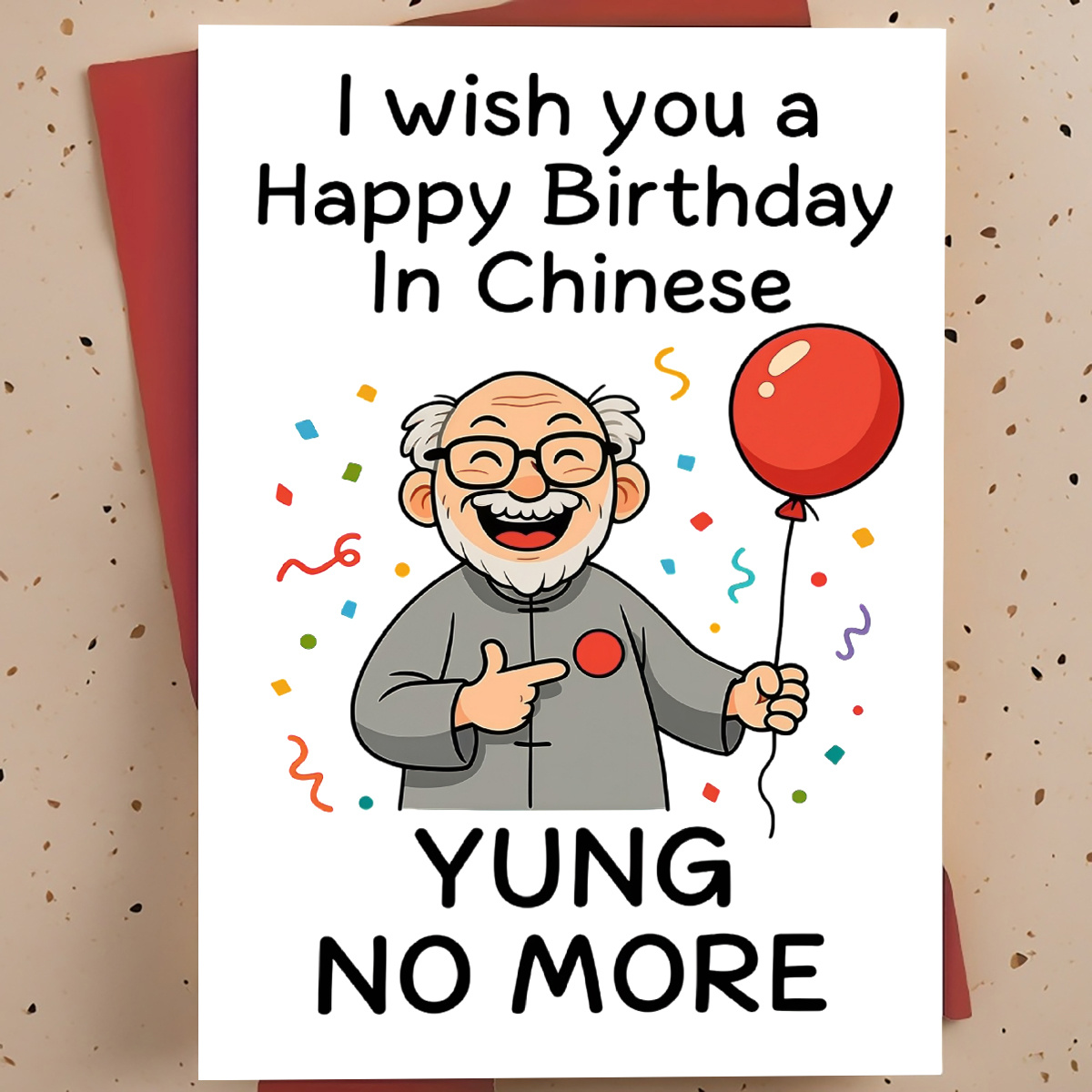 1pc funny elderly birthday christmas greeting card humorous aging jokes for seniors elderly milestone   for   coworkers english language card with funny elderly theme gifts