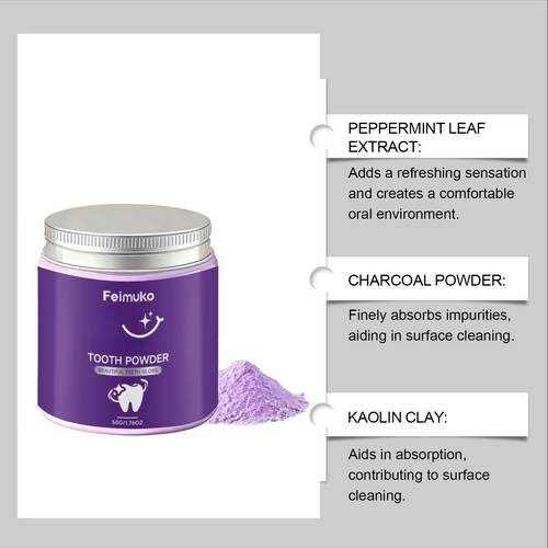 tooth powder 50g designed to your teeth a beautiful gloss powder polish teeth leaving them with a smooth bright ideal for daily use as part of your care routine to support clean smile