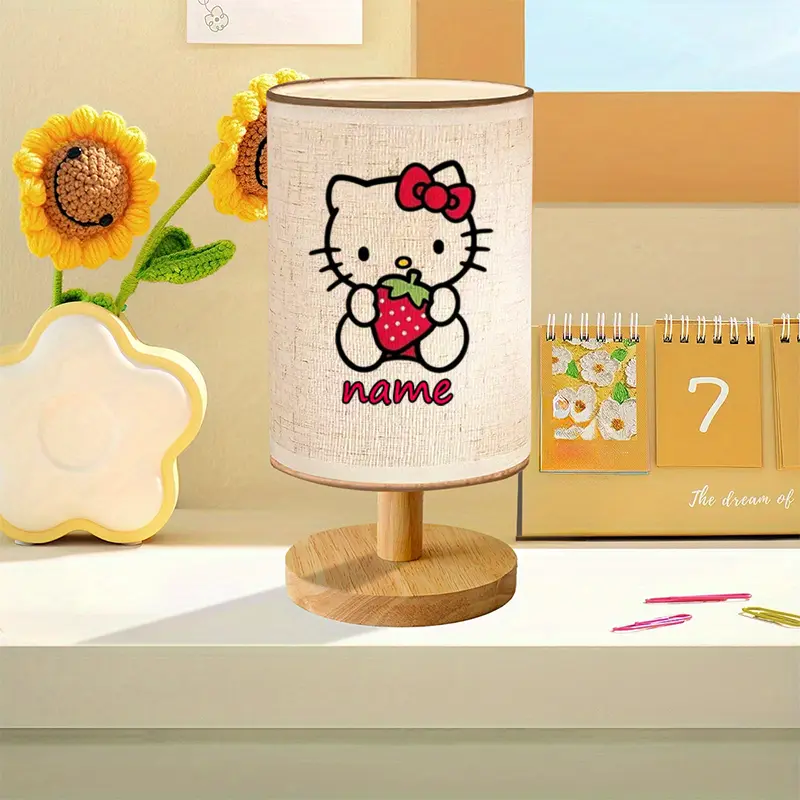 personalized night light with custom name usb powered warm yellow reading lamp cute strawberry bedroom decor anniversary gift for girlfriend womens desk lamp room decor Product details 1