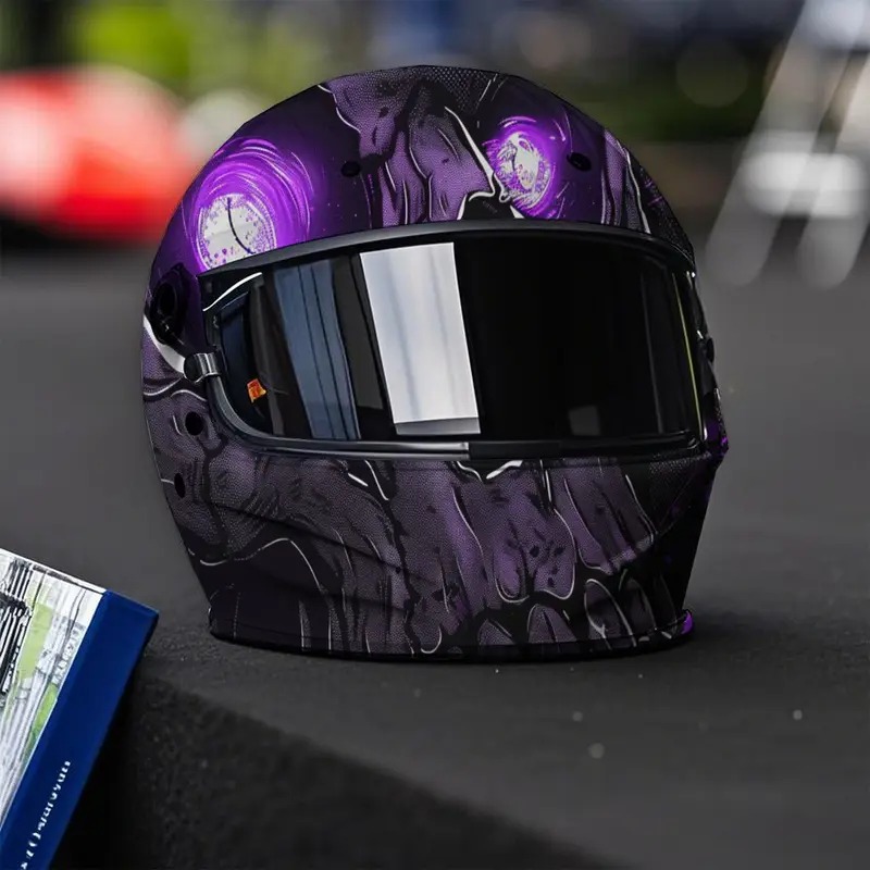 glowing eyes motorcycle helmet Glowrider Reflective Sticker - Evil So theyre super easy to line up and install 3D Devil's Eye Luminous Stickers