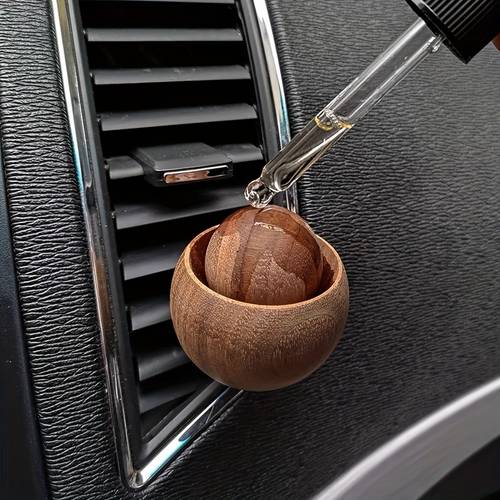 handmade car small round egg diffuser wood natural car diffuser car air vent special diffuser car essential oil diffuser wood unscented without battery