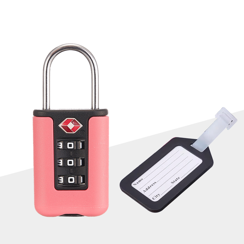 TEMU 1pc Tsa Approved Luggage Lock, Waterproof Anti-theft Security Padlock For Suitcases, Backpacks, And Storage Cabinets, , , 3-digit Combination