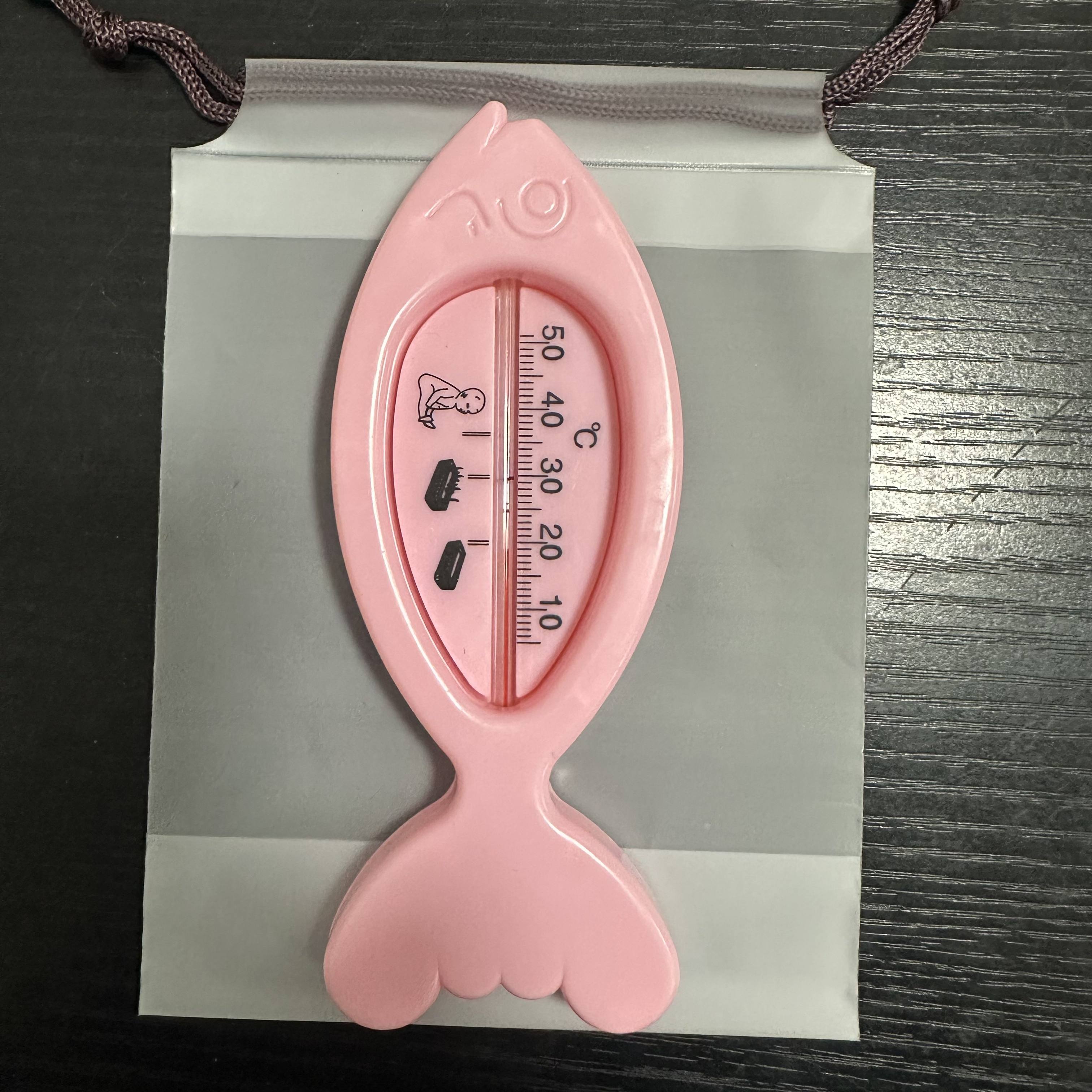 TEMU 2pcs Per Set (water Thermometer And Storage Bag) Bathroom Thermometer, Bedroom Thermometer, Indoor Thermometer, No Battery Needed, Upgraded