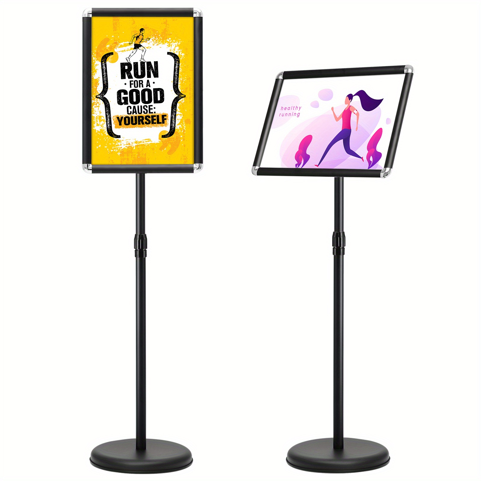 Information Stand Height Adjustable, Information Stand Din A3, Poster Stand Rotatable And Swivel, Customer Stopper Presentation Stand Advertising Stand