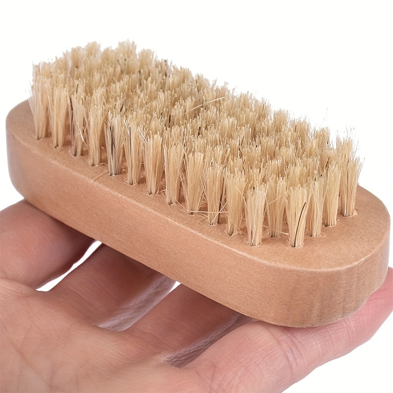 2pcs Double-Sided Nail Brush Set with Adhesive Hook