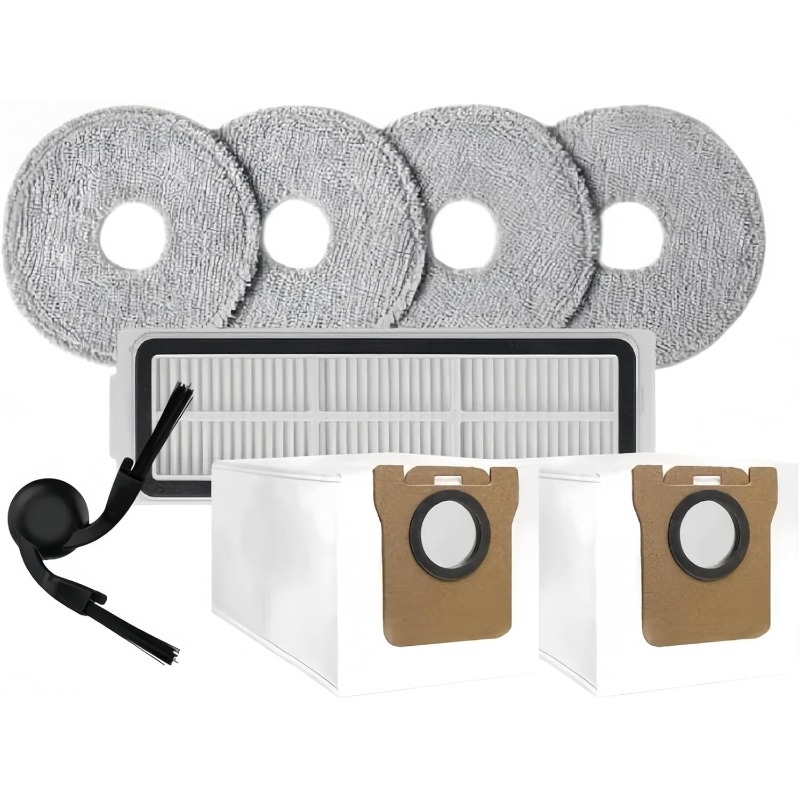 TEMU Compatible For Xiaomi Robot Vacuum 5/5 Pro/ov31gl/d109gl Accessory Kit Brush Filter Mop Cloth Bag