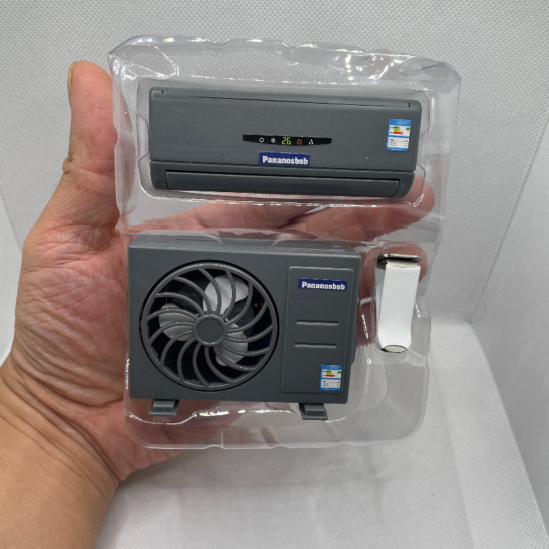 Image of 2pcs Set Of Dollhouse Miniature Air Conditioner Models, Realistic Mini Air Conditioner Ornaments, Suitable For Dollhouse Scene Decoration