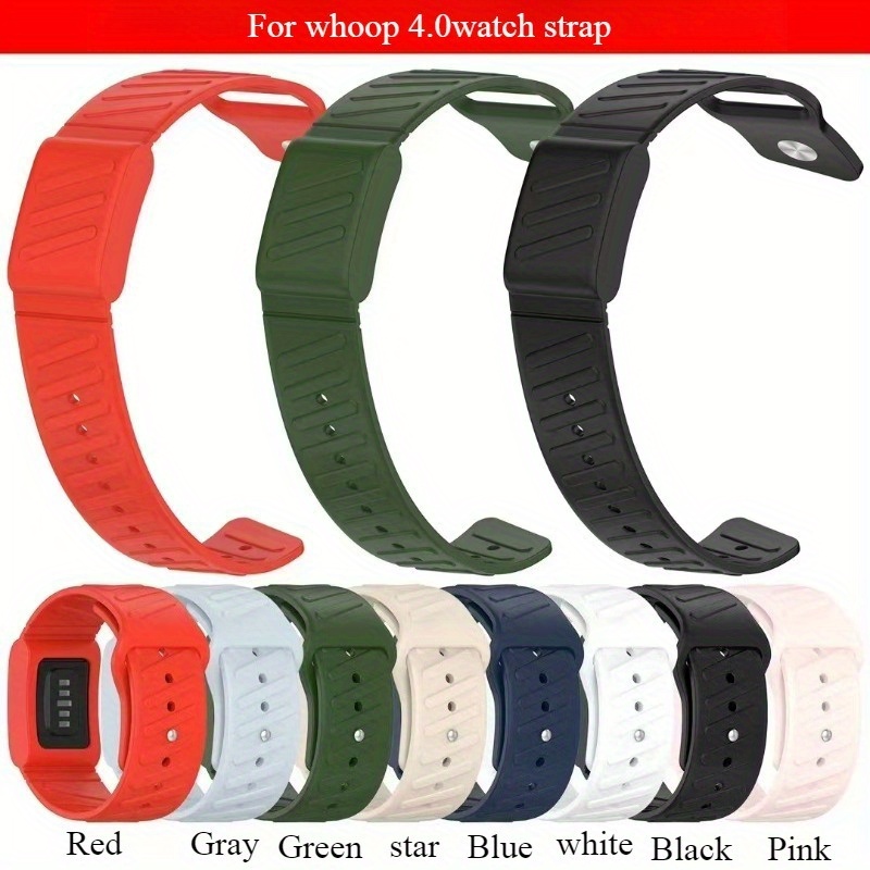 Premium Comfort Whoop 4.0 Adjustable Strap | High-Quality Liquid Silicone Case Protector | All-Purpose Fit for Fitness/Swimming/Outdoor | Unisex Quick-Release Design | Battery-Free High-Grade Gift Band