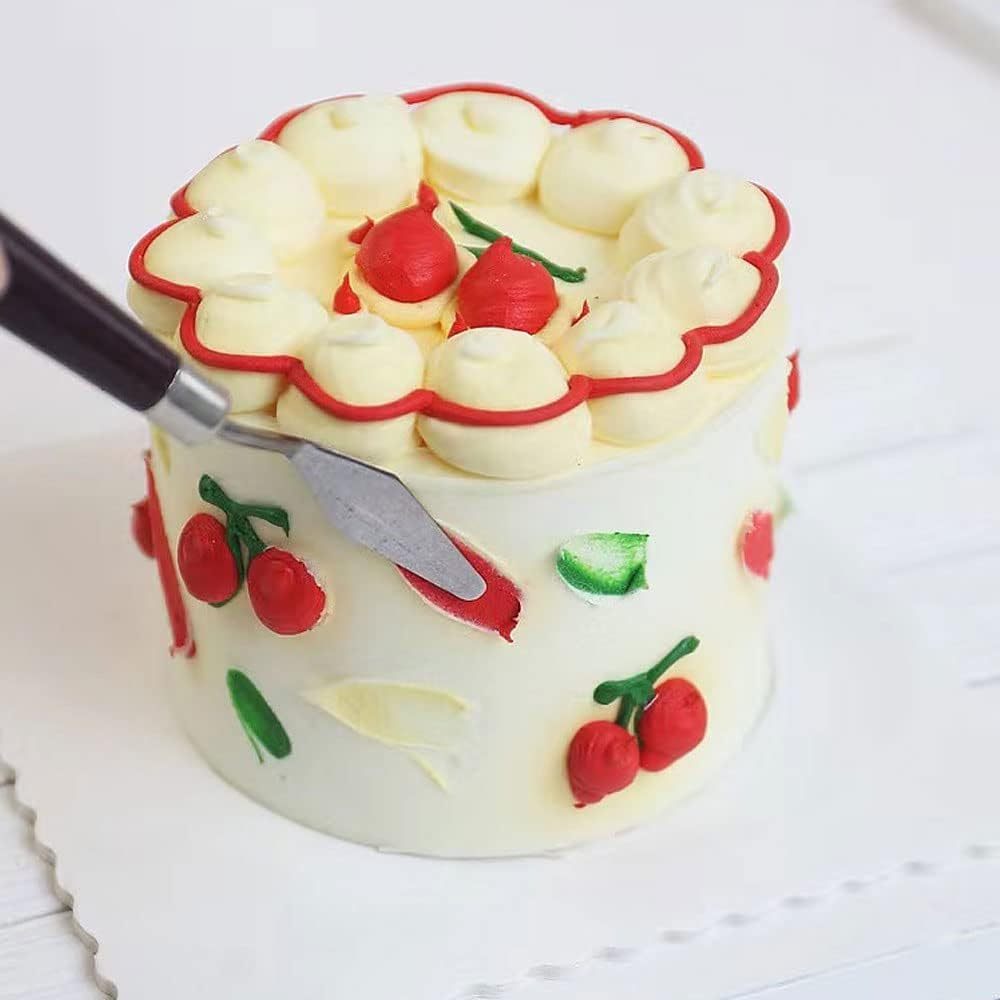 Set 5 Ugelli Per Glassa A Forma Di Foglia | Acciaio Inox Per Decorare Torte E Cupcake | Punte Per Pasticceria