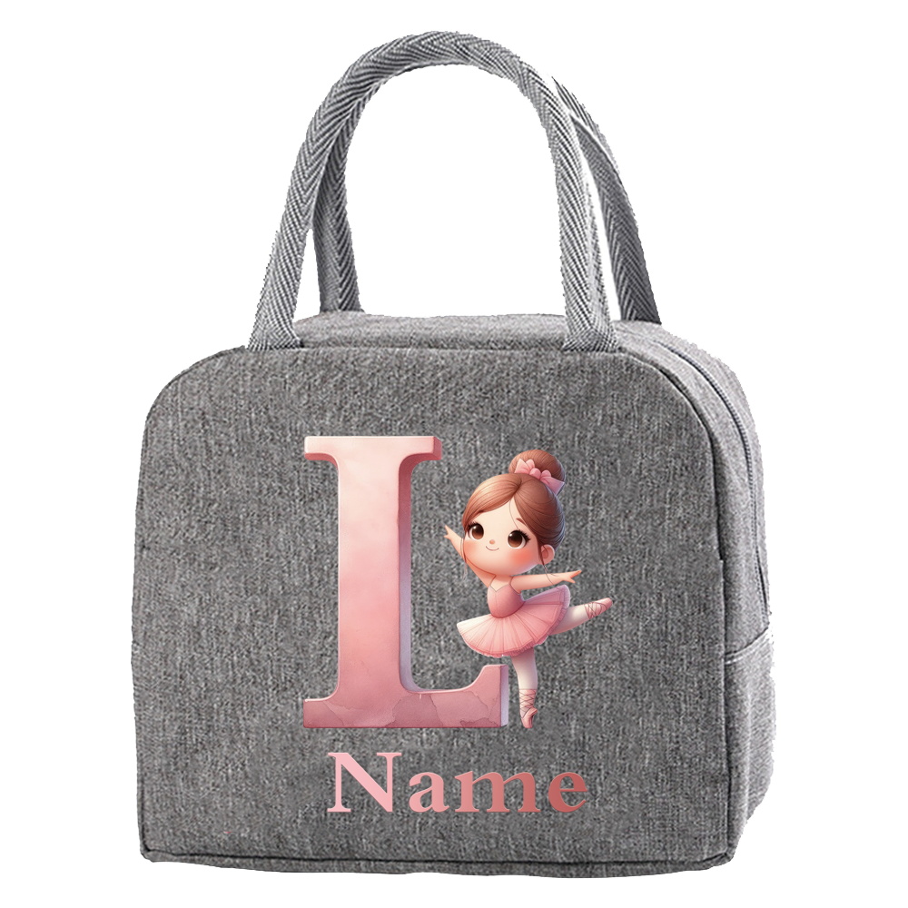 TEMU [Personnalisé] Sac à déjeuner isotherme avec nom personnalisé, Bento Pack, sacs isothermes en aluminium, sacs de glace, sac à main pour femmes,