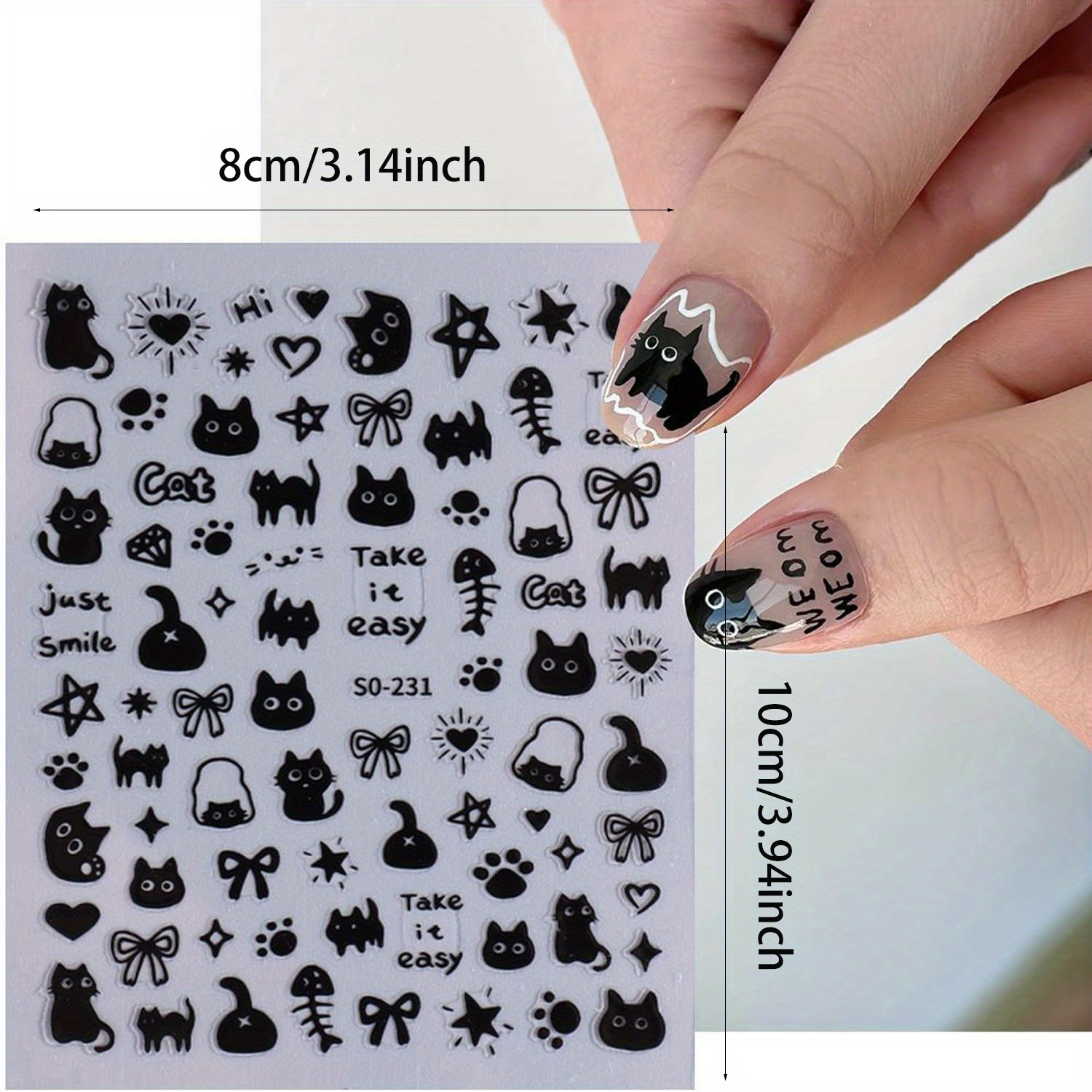 Nagelaufkleber 30 Blätter – Dünne Sticker Für Nageldesign, Wasserlöslich